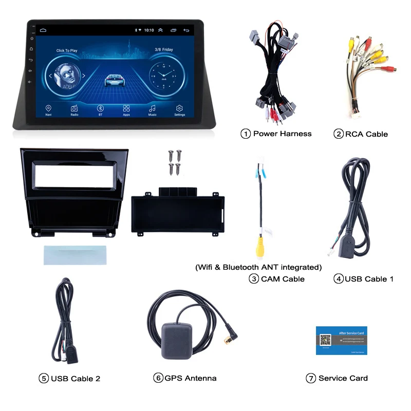Clearance 10.1inch Android 8.1 Car GPS Navigation For Honda accord 2008-2013 Support Stereo Audio Radio Video Bluetooth 5