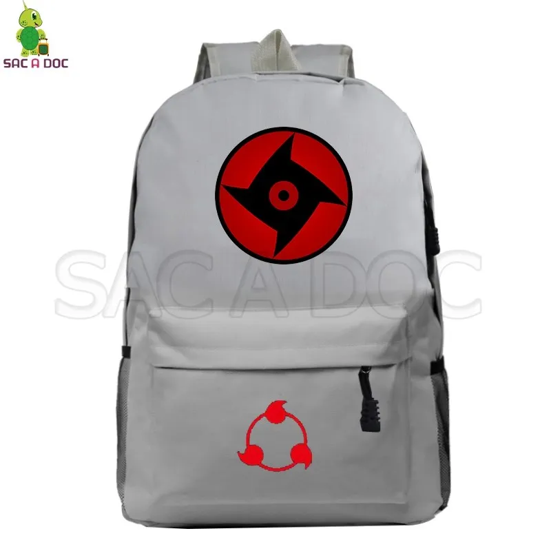Рюкзак Наруто-аниме, черный рюкзак аниме-рюкзаки для мальчиков и девочек, школьная сумка для путешествий, рюкзак для ноутбука