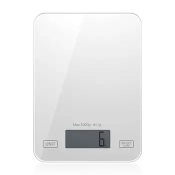 

Food Baking Scales Mini Compact 5Kg/1G Kitchen Electronic Scales Home Glass Kitchen Scale Balck Tgk-001