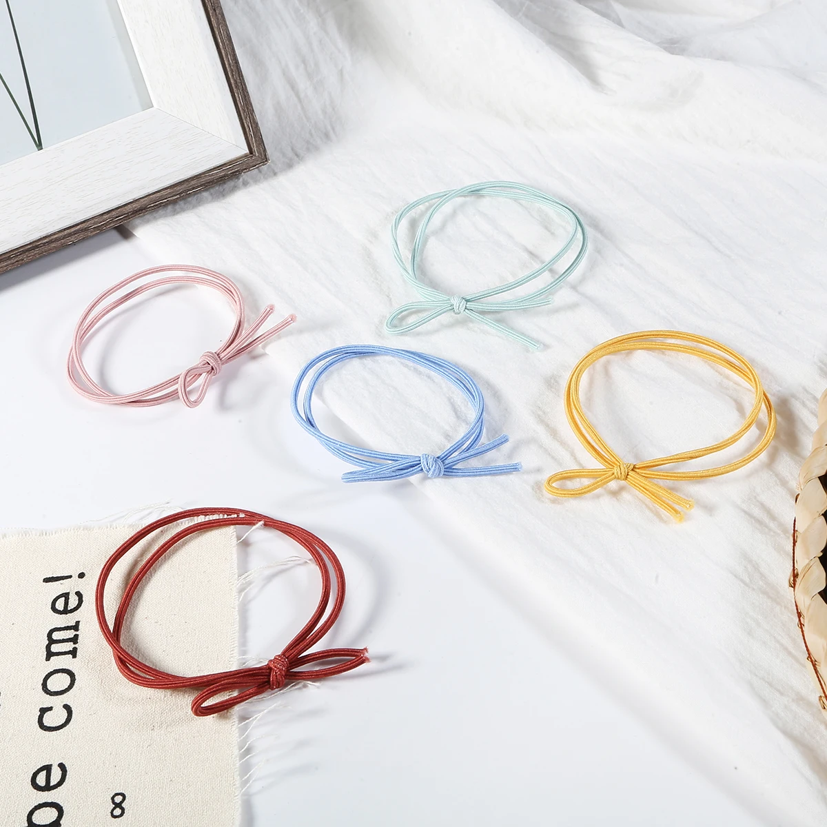 

New 1Pc 5cm Simple Knot Elastic Hair Bands For Girls Headband Fashion Kids Hair Accessories Holder Hair Accessories