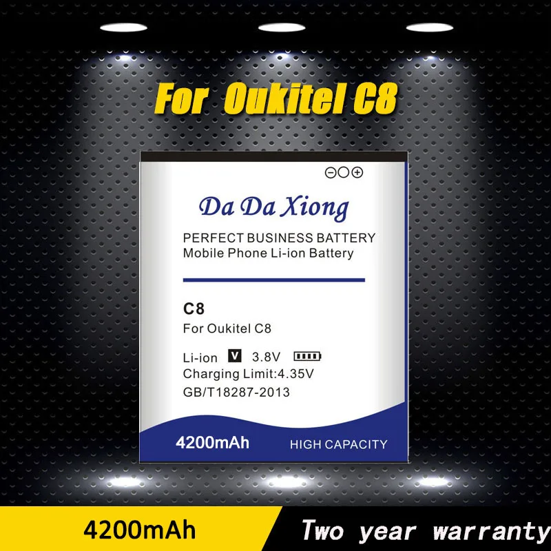 DaDaXiong оригинальный 4200mAh 0 цикл батарея для Oukitel C8 Высокое качество | Мобильные