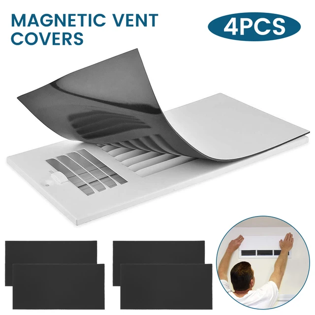 4pcs Magnetic Vent Covers Double Thick Thickness Flexible Tool Adhesive  Magnet Covers For Air-Conditioning Vent