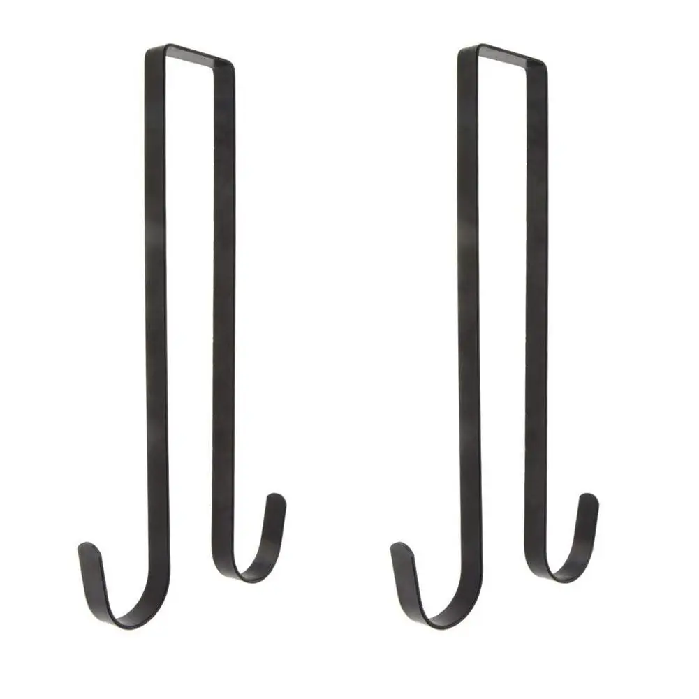 

2020 Innovative Double Wreath Hanger with Sturdy Metal for Christmas Halloween Door Iron Hook Hangers Storage Rack Organizer