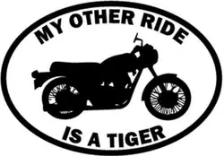 Моя другая езда Тигр Мотоцикл Окно виниловая переводная наклейка на окно наклейка