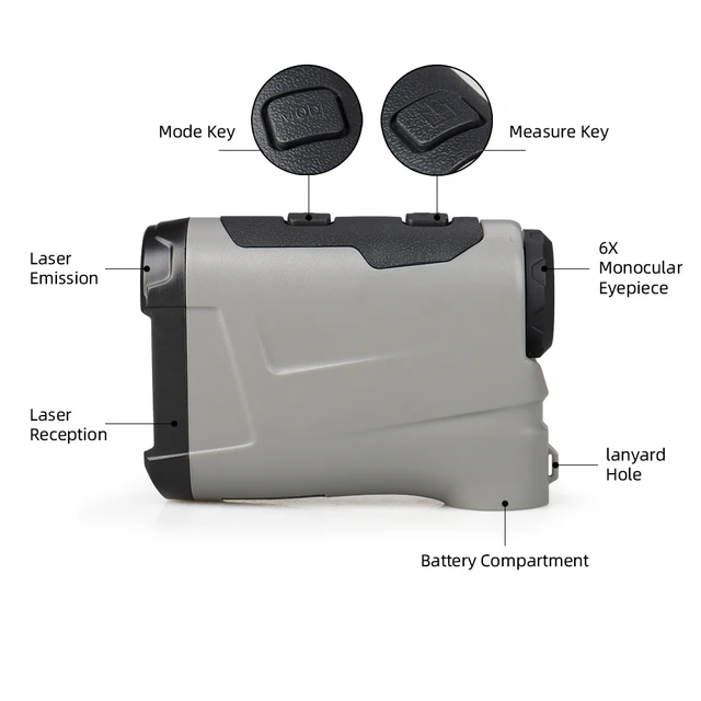 US $58.09 PL800 laser range finder hunting monocular golf rangefinders measure laser distance meter speed tes