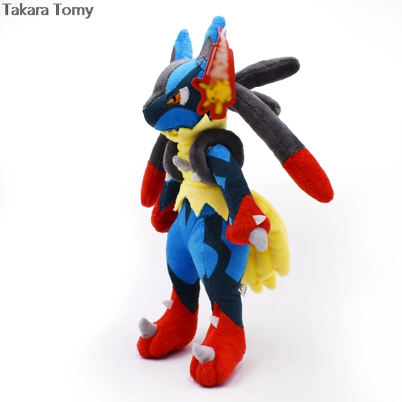 28 см Мега Lucario XY плюшевые игрушки мягкие набивные из аниме куклы Высокое качество