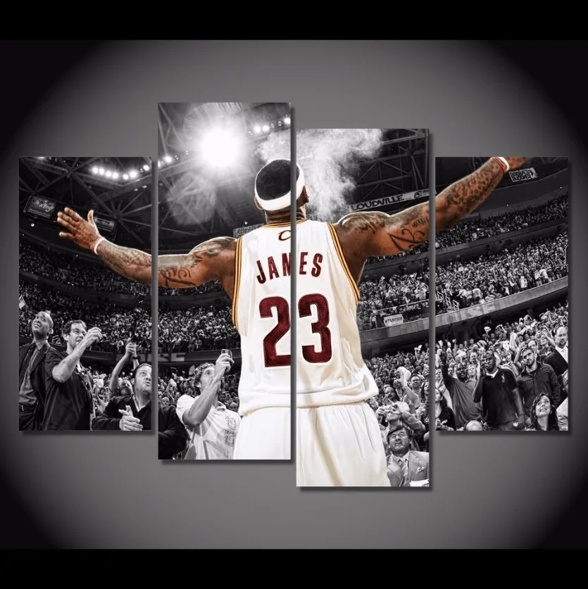 Холст картины Спорт Баскетбол НБА Jordan James Kobe Curry Ross Art Framework 12 домашний Декор 5 шт.