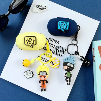 

Cute Japanese Cover for Samsung Galaxy Buds / Buds+ 2020 Wireless Bluetooth Earphone Charging Box Case Keyring Cartoon Decor Bag