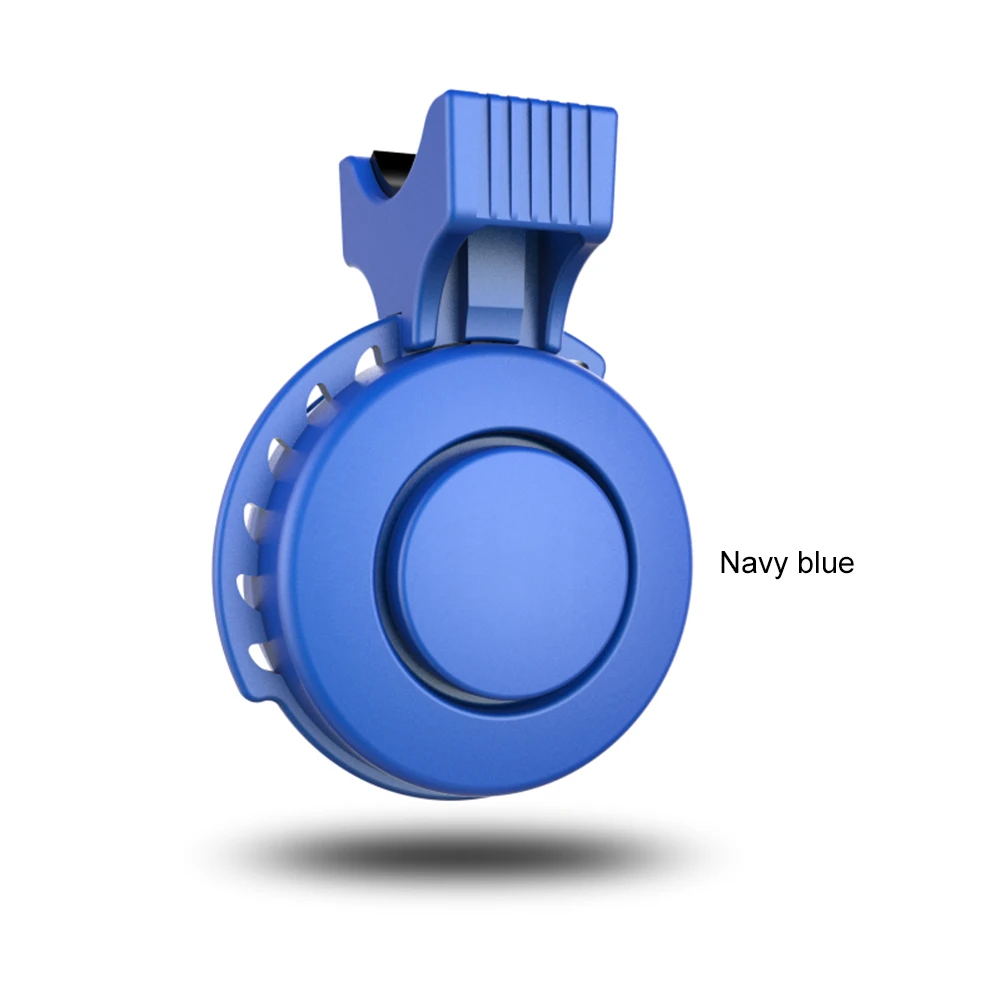 Электронный велосипедный звонок, звуковая сигнализация, зарядка через usb, велосипедный рог, 3 режима, водонепроницаемый, низкий уровень шума, легкая установка, велосипедные аксессуары - Название цвета: Синий