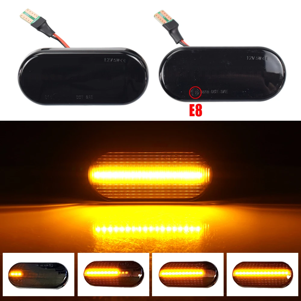 2 шт. Светодиодные поворотники для VW Volkswagen Bora Golf 3/4 Passat 3B Polo 6N Sharan Vento T5 SEAT Ibiza |