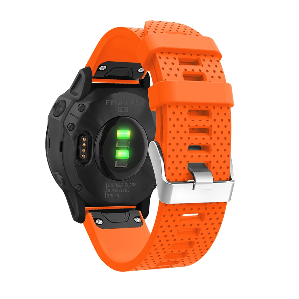 20 мм силиконовый ремешок для часов для Garmin Fenix 6S Quick Release классический ремешок для часов для Garmin Fenix 5s/5s Plus Смарт часы браслет