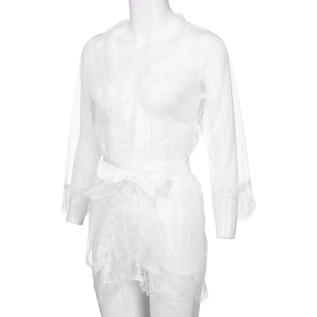 S-3XL Плюс размер женское Сексуальное белье Porno кружевное платье для сна прозрачный полый эротический ночной комплект пикантное нижнее белье