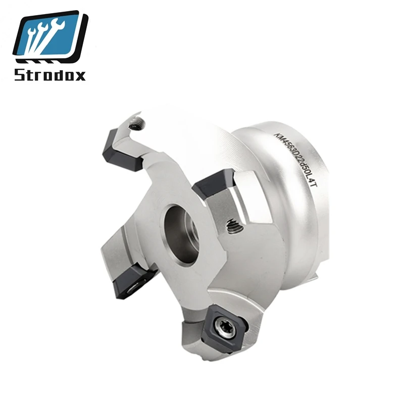 1pc KM12 50-22-4T Four SEKT1204 Carbide Insert Clamped Fast Feeding Alloy End Mill Milling Machining Slab Face Cutter | Инструменты