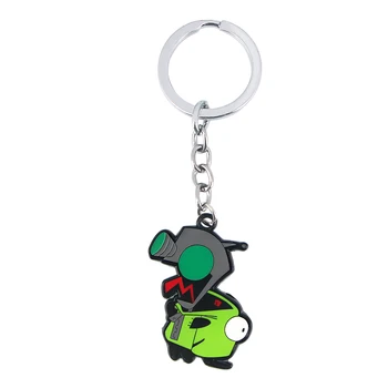 

10pcs/lot J1630 Alien Funny Keychain Keys Ring Gift For Movies Fans Pendant Key Holder Car Cartoon key Rings For Fans Jewelry