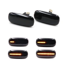 2X Янтарный динамический плавной последовательный мигалка боковой маркер поворота сигнальный светодиод для A3 S3 8P A8 D2 99-02 TT 8N