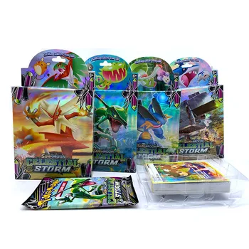 

56 Pcs GX MEGA Shining TAKARA TOMY Cards Game Pokemon Battle Carte Trading Cards Game Children Toy