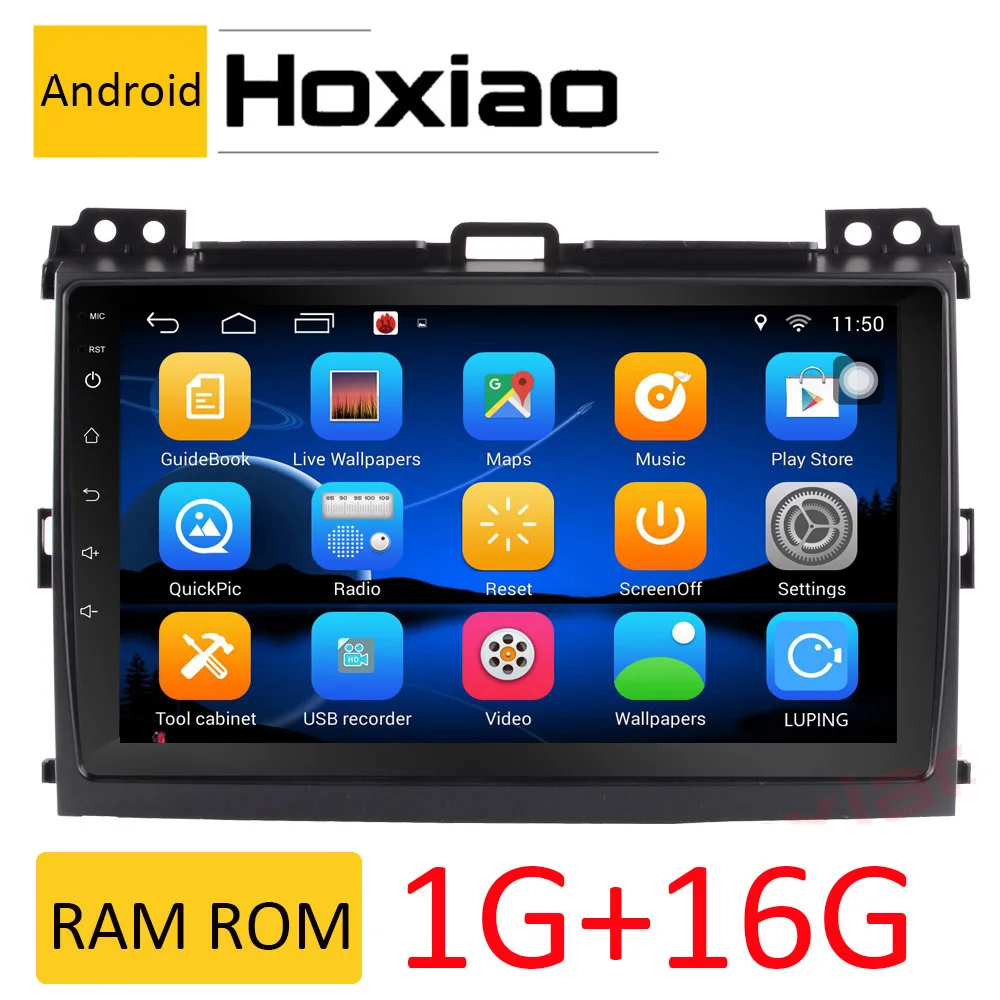 Автомобильный радиоприемник 2 ГБ 32 Android для Toyota Prado 120 Land cruiser 2004 2009 четырехъядерный