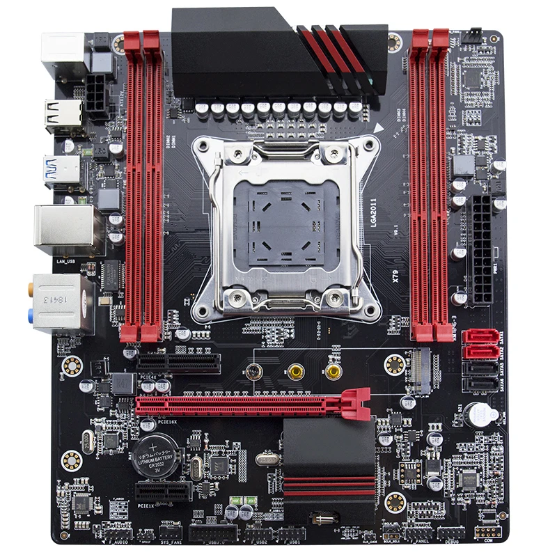 X79 материнская плата 2011 Atx основная Usb3.0 Sata3.0 Pci E 16X Nvme M.2 Ssd поддержка памяти Reg Ecc и E5