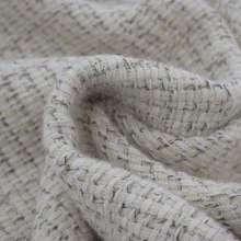 Зимняя бежевая мягкая утолщенная шерстяная твидовая ткань для пальто в африканском стиле tissu telas por metro tissus au metre tela tecido stoffen DIY