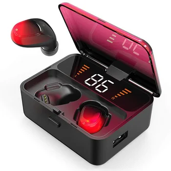 

Bluetooth 5.0 Wireless Stereo Earbuds Built-in Mic with Charging Box Sports Headset EM88