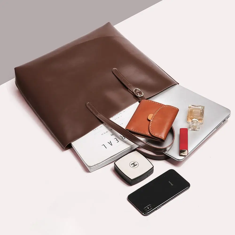 Handmade Knitting Gifts DIY Material Bag Tote Bag Shoulder Bags High Capacity Real Cowhide All-match Handbag Hand-sewn DIY Mate