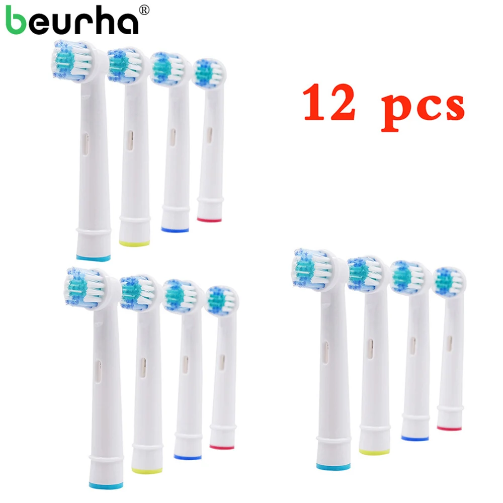 

12PCS/3Packs Vitality Replacement Brush Heads For Oral-B Electronic Toothbrush head Precision Clean Toothbrush Head Oral Hyginen