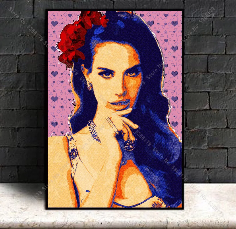 NT586 новая Лана Дель-Рей душа Поп-музыка звезда подарок современное масло