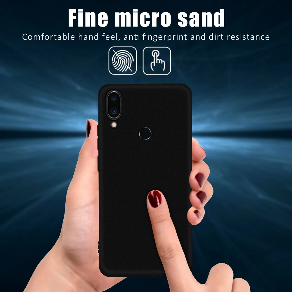 Черный матовый телефон случае для Xiaomi mi 9 8 6 SE Lite A1 A2 6X 5X x 3 2 S/Max Pocophone F1 Red Pro задняя