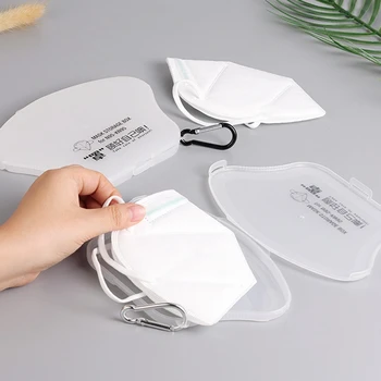 

Portable Mask Box Japanese Style Foldable Protective Dustproof Storage Box Creative Pp Plastic Material Disposable Mask Box
