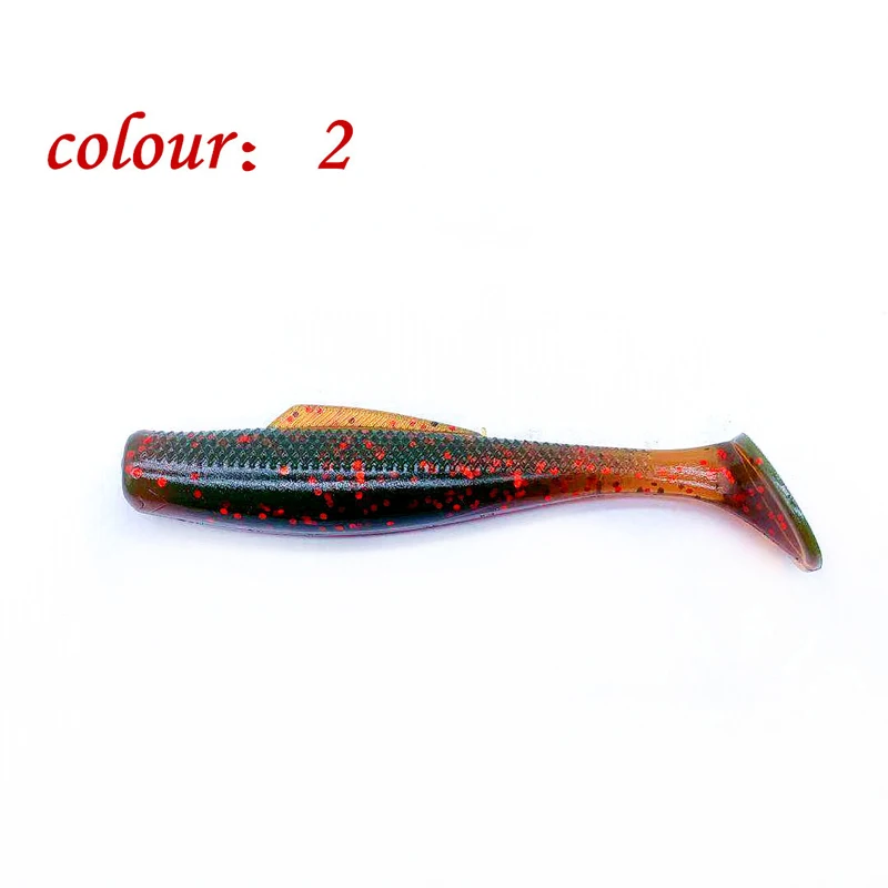 Wokotip 6 шт./лот 8 см 5 г Pesca искусственная мягкая блесна, Япония Shad червь Swimbaits джиг голова для ловли нахлыстом силиконовая резиновая рыбка - Цвет: 2