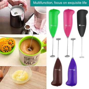 

Automatic Milk Drink Coffee Whisk Mixer Electric Egg Beater Cappuccino Frother Foamer Mini Handle Stirrer Practical Kitchen Tool