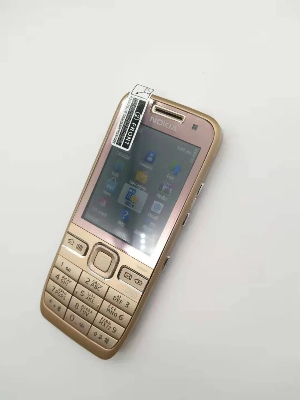 E52 Nokia E52 wifi gps JAVA 3g разблокированный мобильный телефон трубка Русский Арабский Иврит Клавиатура Телефон Восстановленный