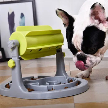 

Interactive IQ Feeder Toys Food Feeder Educational Dog Puzzle Toys Training Game Toy Anti Choke Dog Slower Treated Feeder Bowl
