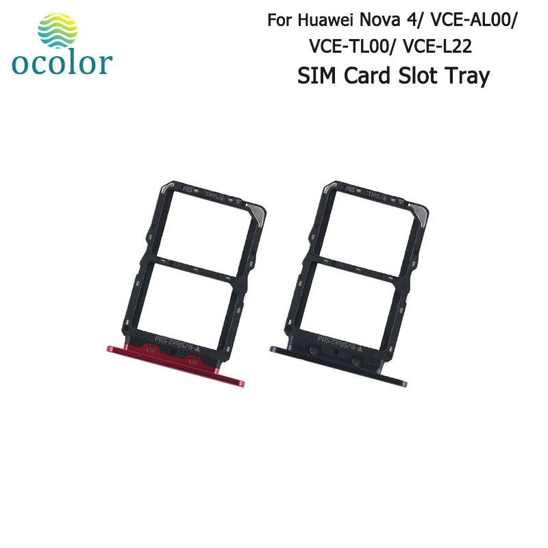 

ocolor For Huawei Nova 4 SIM Card Slot Tray Holder Slot Replacement High Quality For Huawei Nova 4 SIM Card Tray Holder Adapter