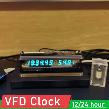 Zegar VFD ekran VFD wyświetlacz cyfrowy zegar LED czas przezroczysta torba próżniowa wyświetlacz fluorescencyjny miernik temperatury i wilgotności TYPE-C tanie i dobre opinie Dykbcells NONE CN (pochodzenie) Elektryczne VFD Clock 2-cyfrowy Liczniki Digital Clock time