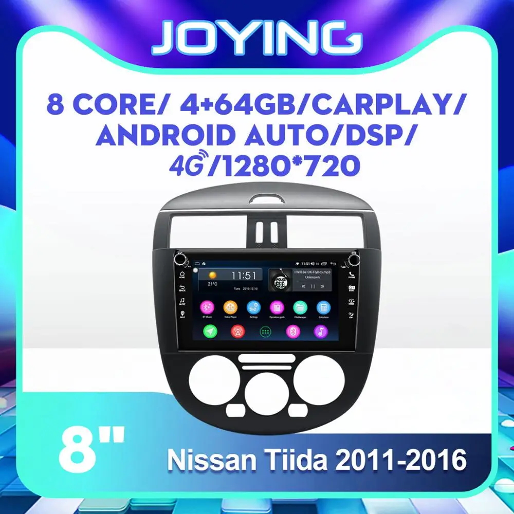

Android car stereo 8'' touch screen for Nissan Tiida 2011 2012 2013 2014 car radio GPS multimedia player head unit USB Bluetooth
