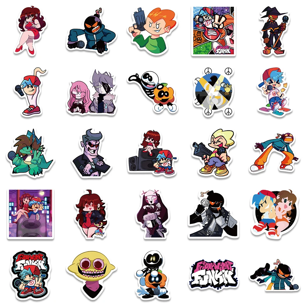 Fnf Characters Friday Night Funkin  Clothing Decration Sticker - Iron  Clothes Diy - Aliexpress