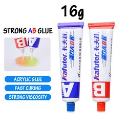 Colle Ab en acier inoxydable, 16g, alliage d'aluminium, verre, plastique, bois, céramique, marbre, adhésif structurel acrylique à séchage rapide 