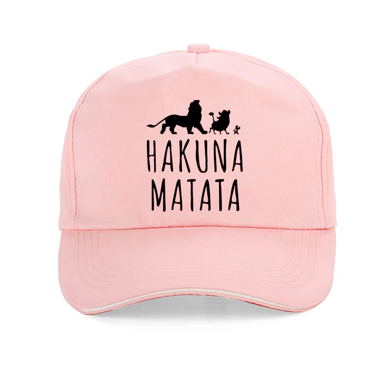 Модные бейсболки Hakuna Matata с буквенным принтом, хлопок, шапки Pumba для мужчин и женщин, летняя солнцезащитная Кепка для улицы, унисекс, бейсболка
