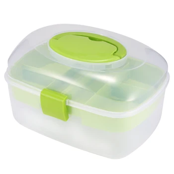 

Multipurpose Sewing Kit Tool Storage Box Needle Thread Scissor Organizer Medicine Container Storage Box For Home And Travel Use