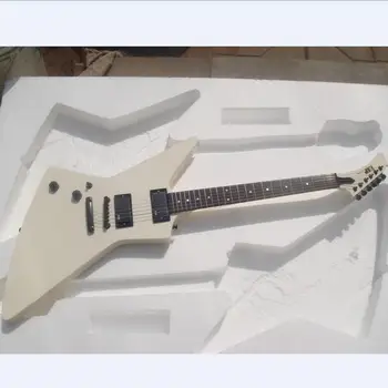 

left handed james hetfield custom guitar lefty metallic team used electric guitar backhand creamy white guitar free shipping