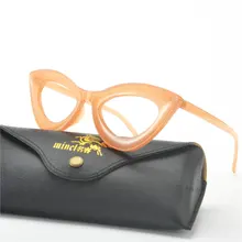 Модные кошачьи оптические очки в оправе фирменный дизайн винтажные очки "Кошка" оптическая близорукость компьютер прозрачные очки FML