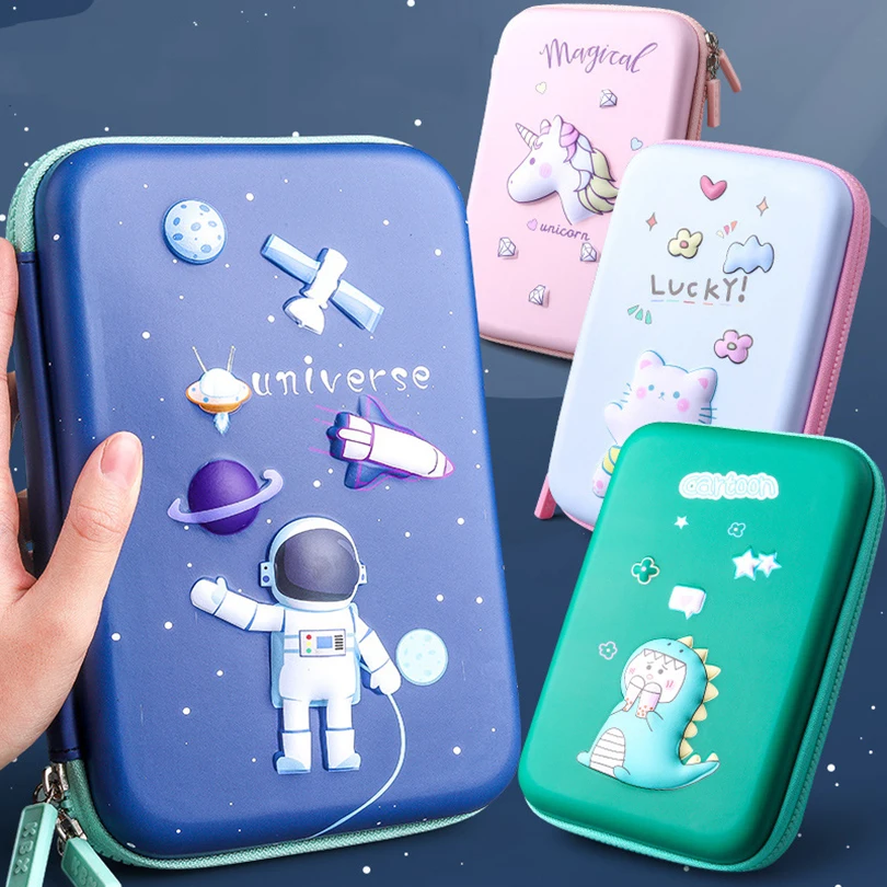 Estuche escolar Kawaii para estudiantes, estuche de lápices de unicornio,  papelería para pantalones, Scolaire, útiles escolares|Estuches escolares| -  AliExpress