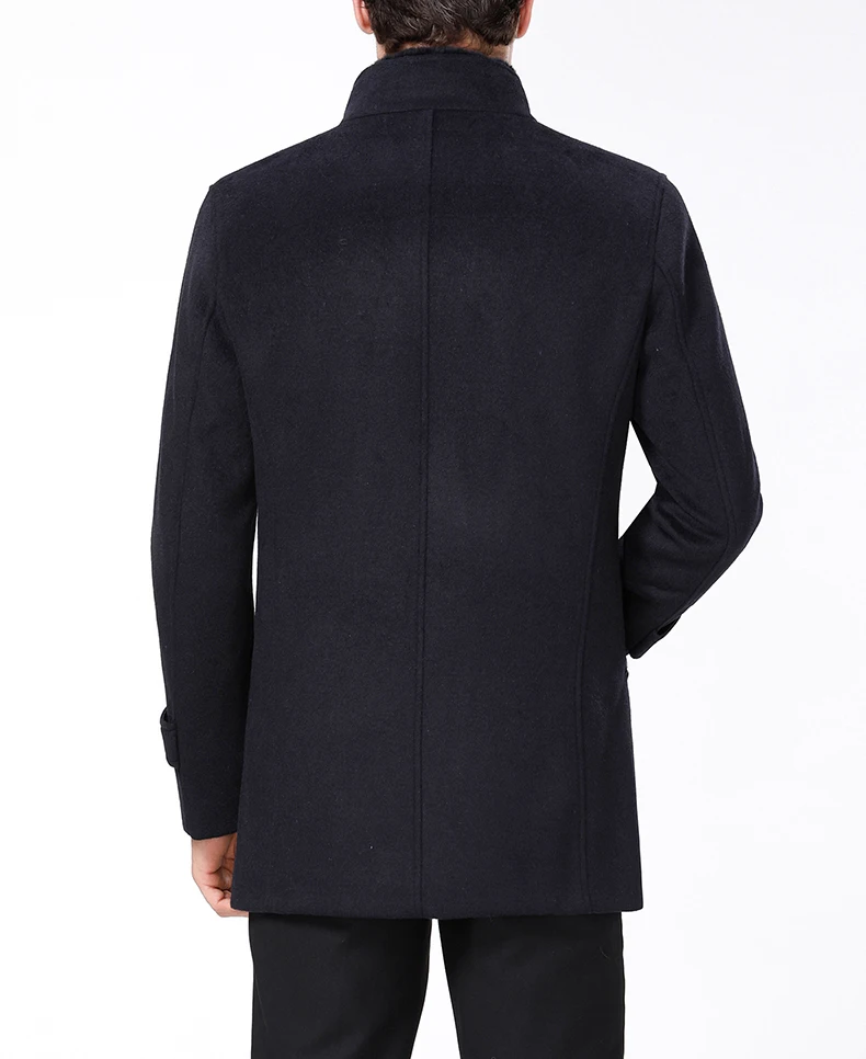 Mu Yuan Yang, утолщенное длинное мужское шерстяное пальто со скидкой 50%, Мужская шерстяная куртка, зимняя повседневная теплая кашемировая одежда размера плюс 5XL 6XL