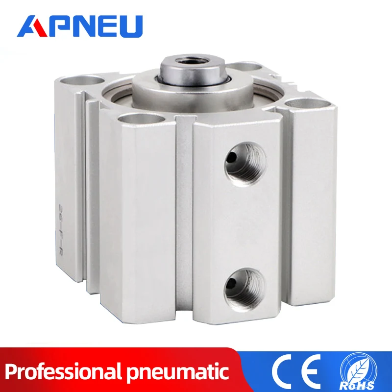 

SDA series Pneumatic Compact Thin Type Air Cylinder 16 20 25 32 40 50 63mm Bore 10 15 20 30 35 40 45 50mm Stroke Aluminium Alloy