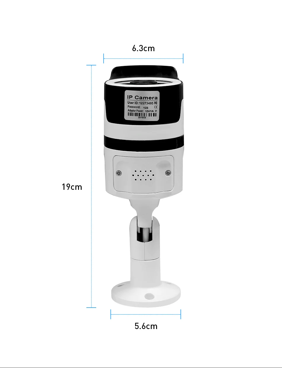 WakeView 1080P 2.0MP IP Wi-Fi беспроводная цилиндрическая камера для помещений и улицы, водонепроницаемая HD камера ночного видения IR Cut TF CardMemory для домашней безопасности