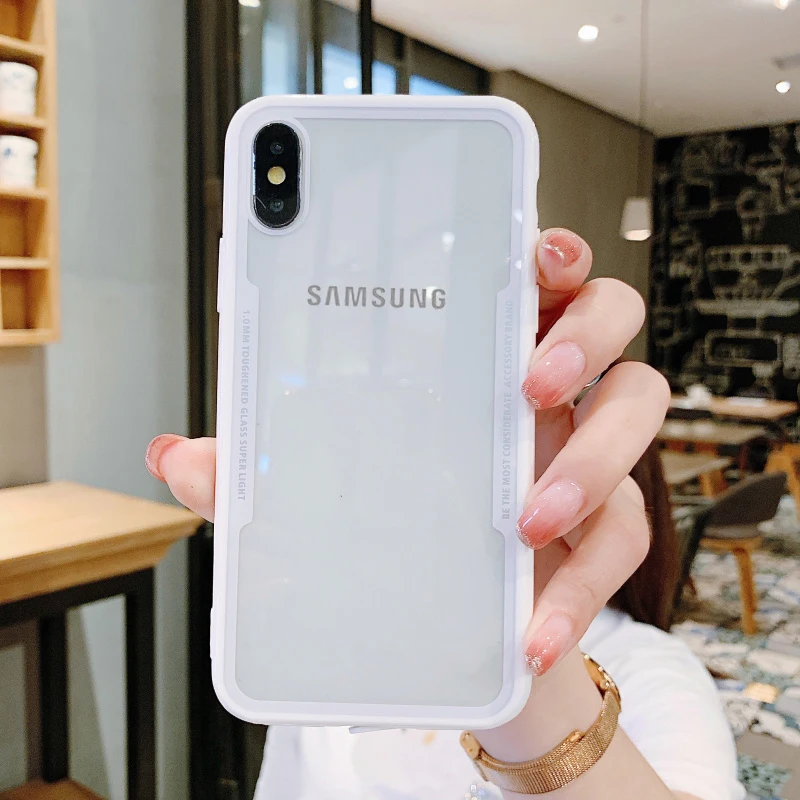 Hybrid Soft Clear Case Cover for Samsung Galaxy A50 A51 A70 A71 A50S A70S A10 A20 A30 A40 A10S A20S A30S Acrylic Capa | Мобильные