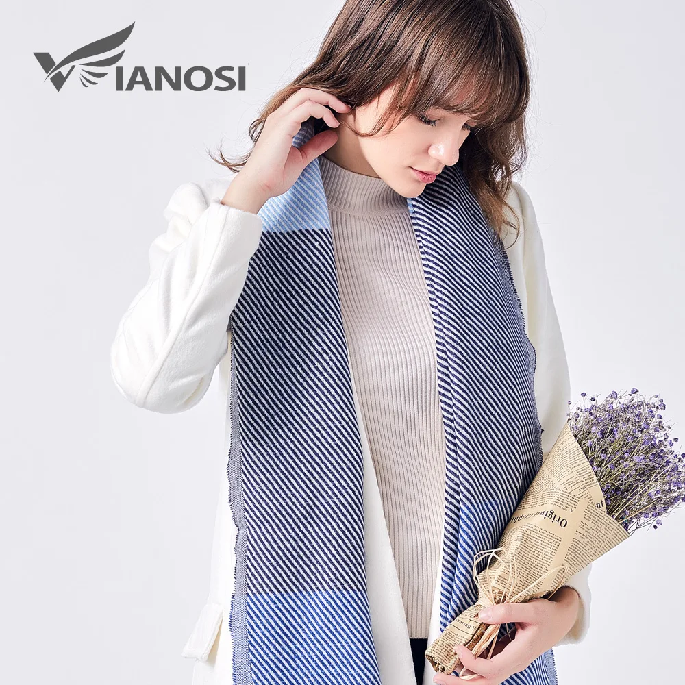 

VIANOSI Winter Cotton Scarf Women Long Bufandas Mujer Fashion Soft Shawl and Scarves Brand Foulard Femme Hijab