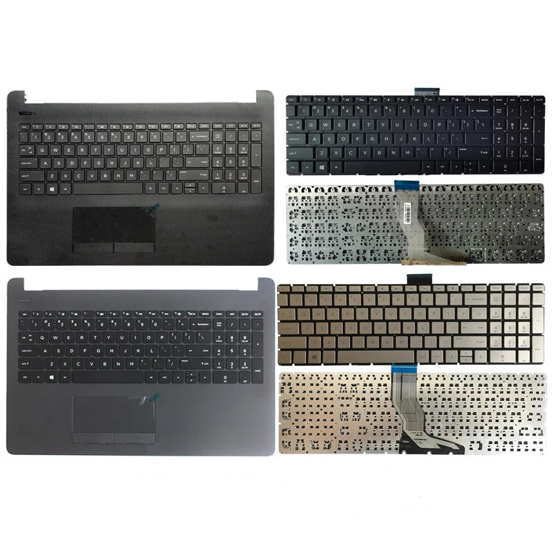 Клавиатура для ноутбука HP 15-bs053od 15-bs033cl 15-bs0xx 15-BS020WM с верхней крышкой и упором рук |