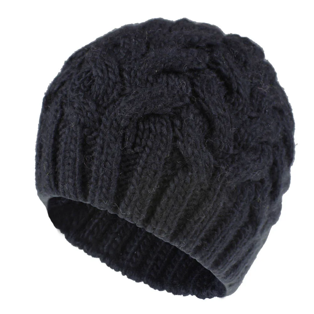 Зимние шапки для женщин модные новые взрослые толстые шерстяные шапка с ушками Дамская мода осень и зима шерстяная шапка вязаная шапка M07